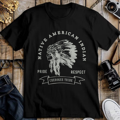 Native American T-Shirts, Vintage Native American Unisex T-Shirt/Hoodie/Sweatshirt HLT00 - Cherokee Tribe Native American Indian Pride Respect Design