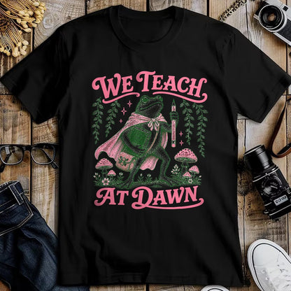 Best Teacher Shirt, Funny Teacher UnisexT-Shirt/Hoodie/Sweatshirt HLT00 - We Teach at Dawn Funny Teacher Frog Back to School T-Shirt