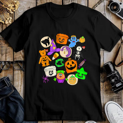 Best Thanksgiving Family Shirt , Funny Thanksgiving UnisexT-Shirt/Hoodie/Sweatshirt HLT00 - Cute Funny Boo Ghost Vintage 90s Halloween Collage Doodles T-Shirt