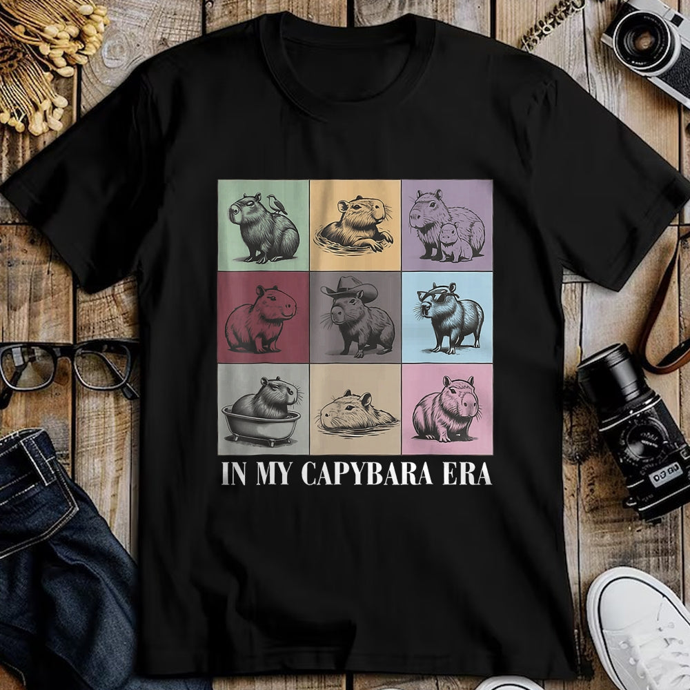Cute Capybara Shirt, Funny Capybara Unisex T-Shirt/Hoodie/Sweatshirt HLT00 - Cute Capybara Lover In My Capybara Era Gift For Boys Girls T-Shirt