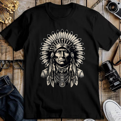 Native American T-Shirts, Vintage Native American Unisex T-Shirt/Hoodie/Sweatshirt HLT00 - Headdress Chief Ancestors Vintage, Native American Indian