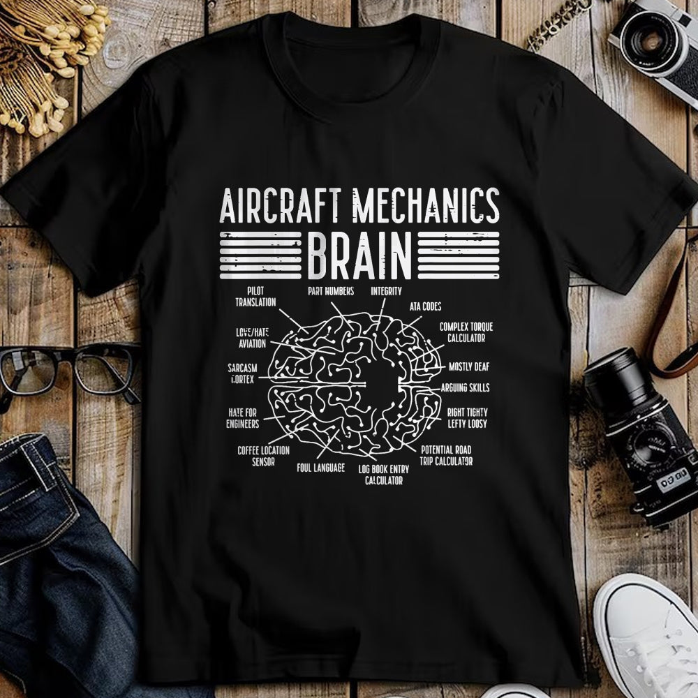 Best Mechanic Life Shirt, Funny Mechanic UnisexT-Shirt/Hoodie/Sweatshirt HLT00 - Aircraft Mechanic Limited Edition - Aircraft Mechanics Brain Fun Airplane Maintenance Men Women T-Shirt