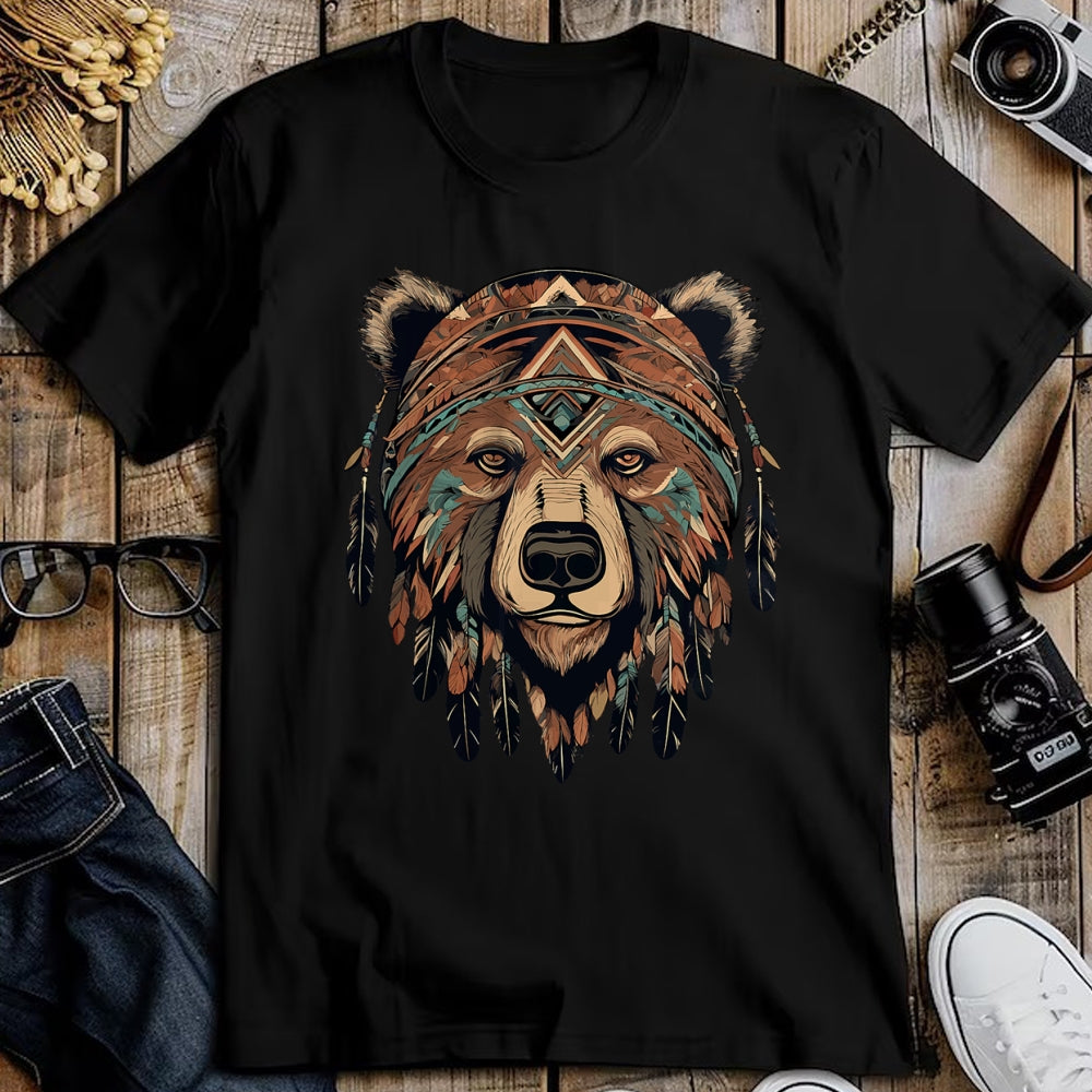 Native American T-Shirts, Vintage Native American Unisex T-Shirt/Hoodie/Sweatshirt HLT00 - Native American Bear Artwork