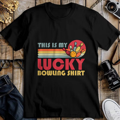 Gift for Mom Shirt, Funny Mom Unisex T-Shirt/Hoodie/Sweatshirt HLT00 - Funny Lucky Bowling Shirt Bowlers Men Women Kids Retro T-Shirt