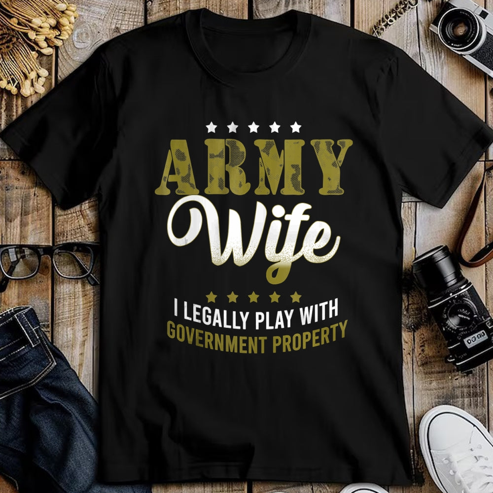 Best Wife Shirt, Wife and Husband Unisex T-Shirt/Hoodie/Sweatshirt HLT00 - Gift for wife T shirt, lucky wife   Army Veteran Wife Shirt Proud Army Wife Gift Tank Top