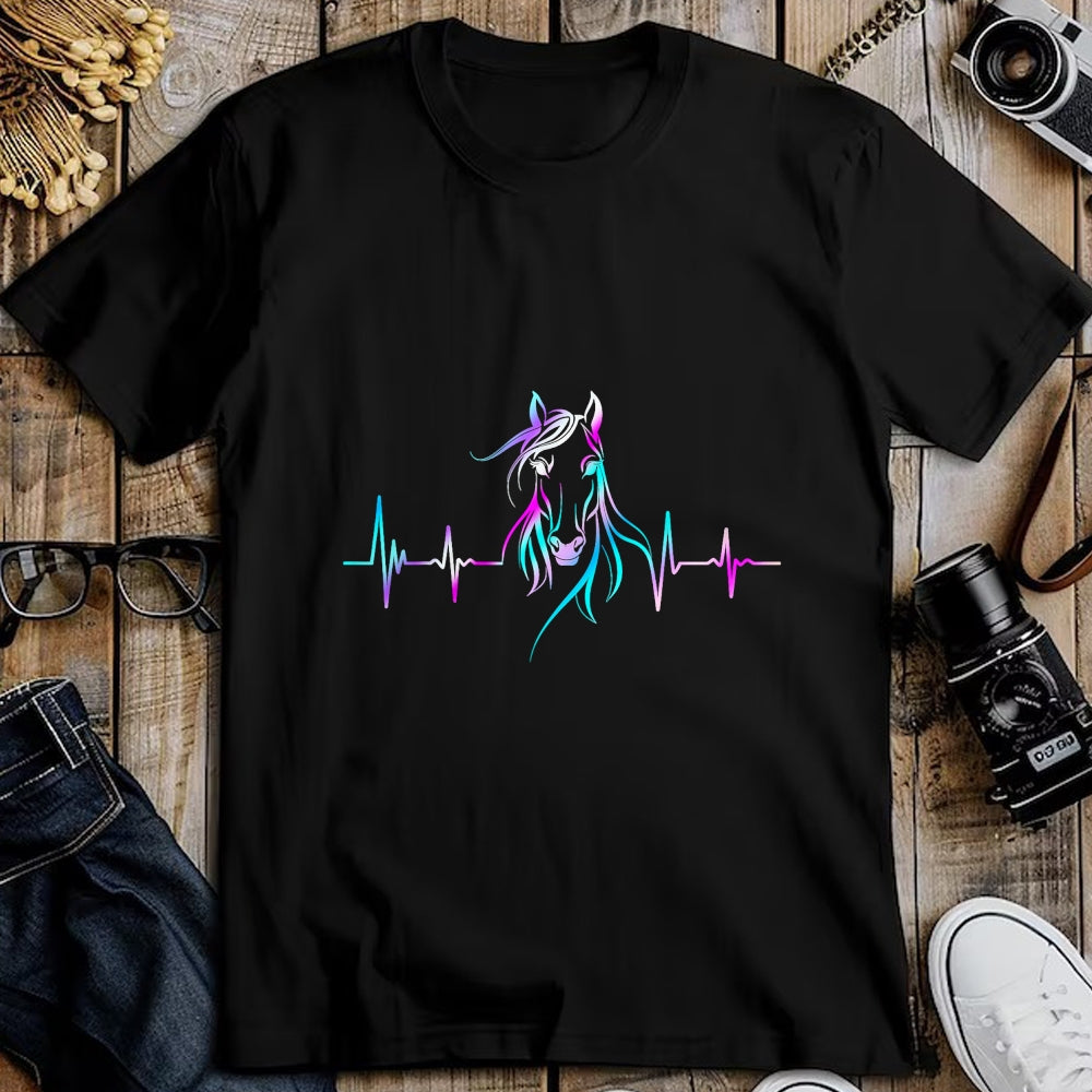 Best Horse Lover Shirt , Funny Horse UnisexT-Shirt/Hoodie/Sweatshirt HLT00 - Horse Heartbeat For Women Girls Equestrian Horseback Riding T-Shirt
