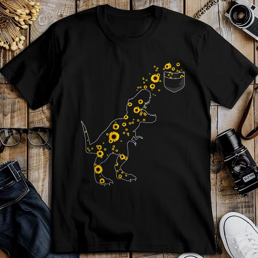Best Dinosaur Lover Shirt, Funny Dinosaur UnisexT-Shirt/Hoodie/Sweatshirt HLT00 - Sunshine Dinosaurs T-rex Sunflower Rex Sun Flower Dinosaur T-Shirt
