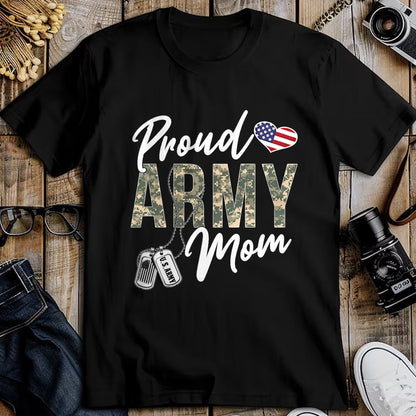 Gift for Mom Shirt, Funny Mom Unisex T-Shirt/Hoodie/Sweatshirt HLT00 - Proud Army Mom Army Graduation Mom US Army Mom Gifts T-Shirt