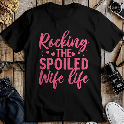 Best Wife Shirt, Wife and Husband Unisex T-Shirt/Hoodie/Sweatshirt HLT00 - Gift for wife T shirt, spoiled wife   Funny Spoiled Wife Art For Women Girls Husband Spoiled Wife Lo