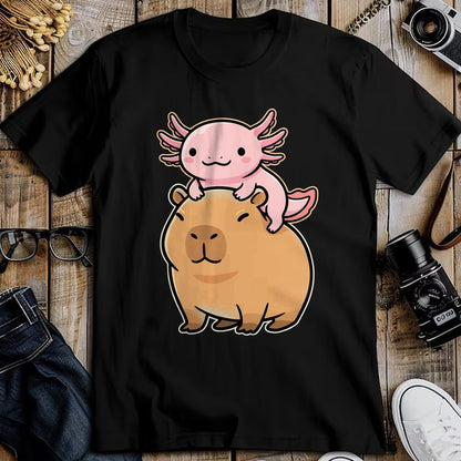 Cute Capybara Shirt, Funny Capybara Unisex T-Shirt/Hoodie/Sweatshirt HLT00 - Capybara Axolotl Kawaii Animal T-Shirt