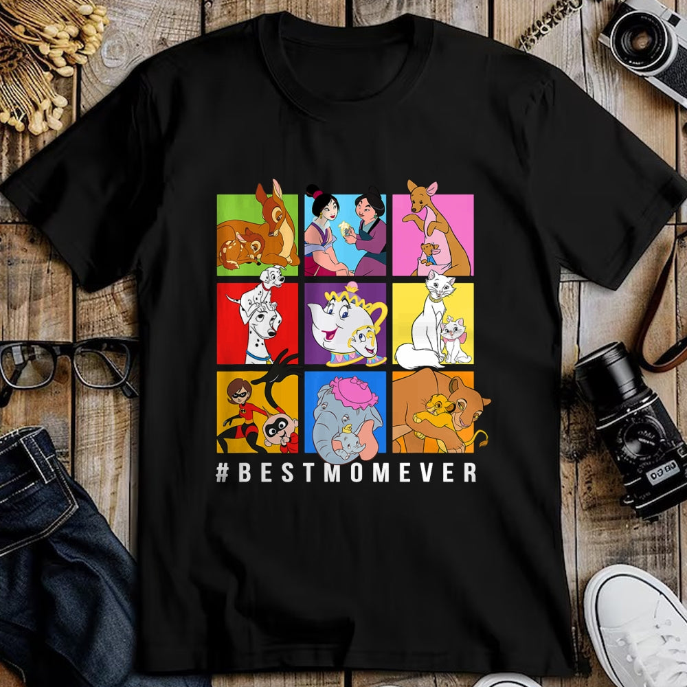 Gift for Mom Shirt, Funny Mom Unisex T-Shirt/Hoodie/Sweatshirt HLT00 - Disney Characters BestMomEver Mother_s Day T-Shirt