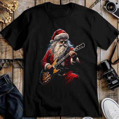 Guitar Lover Shirt, Funny Guitar UnisexT-Shirt/Hoodie/Sweatshirt HLT00 - Rock Guitar Santa Claus Playing Guitar - Funny Christmas T-Shirt