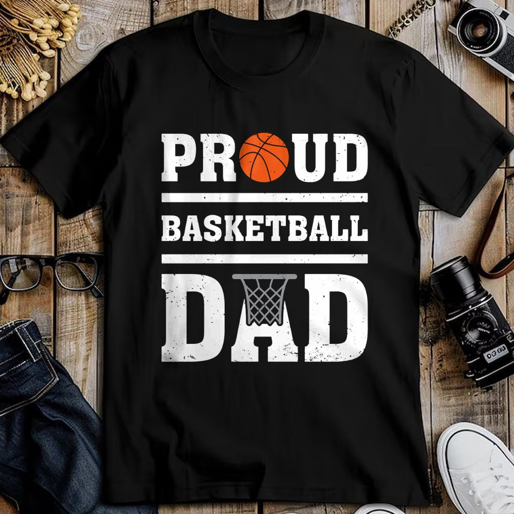 Gift for Dad Shirt, Funny Dad Unisex T-Shirt/Hoodie/Sweatshirt HLT00 – Basketball Lover Proud Basketball Dad Father_s Day Long Sleeve T-Shirt