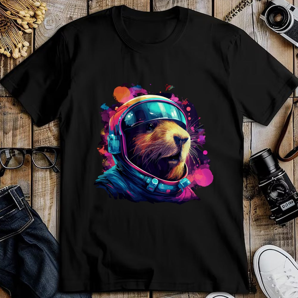 Cute Capybara Shirt, Funny Capybara Unisex T-Shirt/Hoodie/Sweatshirt HLT00 - Funny Capybara Galaxy Tee, Shirt For Women Men Kids Long Sleeve T-Shirt