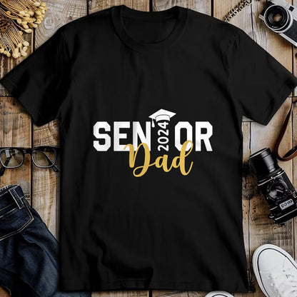 Gift for Dad Shirt, Funny Dad Unisex T-Shirt/Hoodie/Sweatshirt HLT00 – Proud Senior Dad 2024 Senior 2024 Dad Class Of 2024 Father T-Shirt