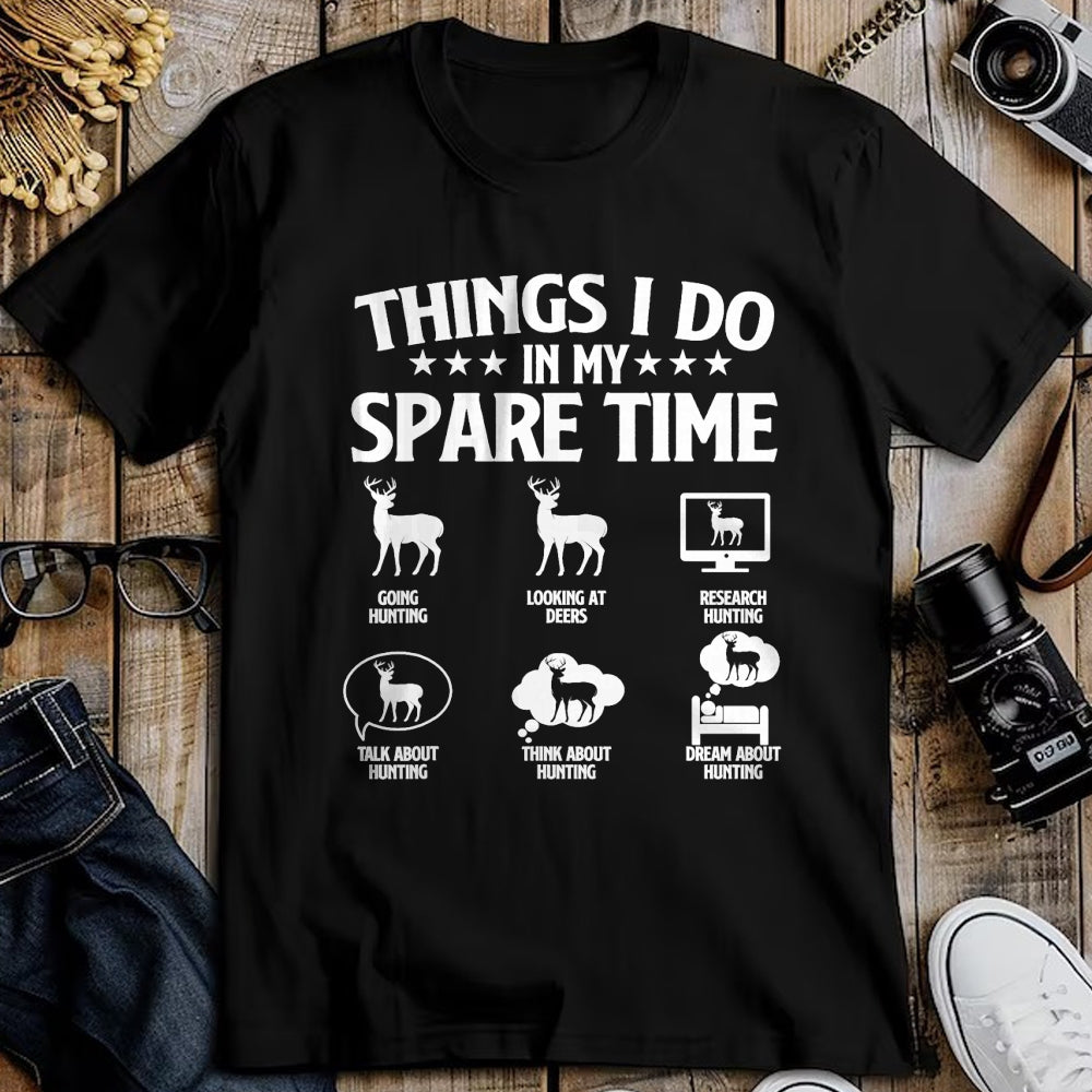 Funny Hunting Shirt, Gift For Hunting Lover Unisex T-Shirt/Hoodie/Sweatshirt HLT00 - Things I Do In My Spare Time - Deer Hunter Hunting Lover T-Shirt