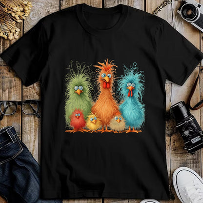 Best Thanksgiving Family Shirt , Funny Thanksgiving UnisexT-Shirt/Hoodie/Sweatshirt HLT00 - Retro Eagerlys Colorful Funny Chicken Art, for Men Women Kid T-Shirt
