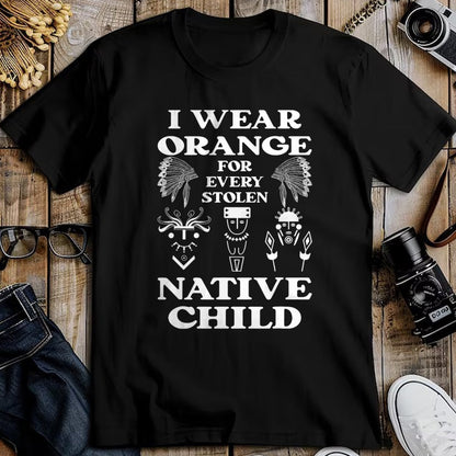Native American T-Shirts, Vintage Native American Unisex T-Shirt/Hoodie/Sweatshirt HLT00 - I Wear Orange For Every American Native Child Indian Pride (3)