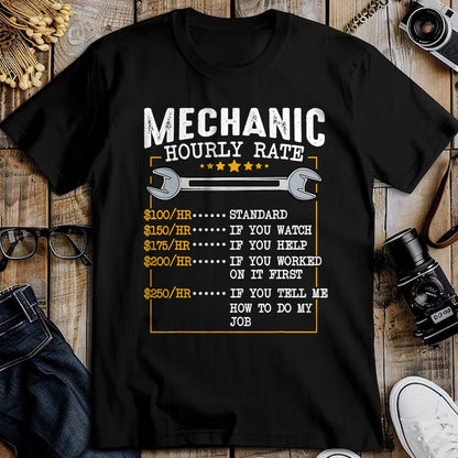 Best Mechanic Life Shirt, Funny Mechanic UnisexT-Shirt/Hoodie/Sweatshirt HLT00 - Mechanic Hourly Rate Car Mechatronics Engineer Profession Car Gift T-Shirt