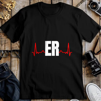 Funny Nurse Shirt, Nurse Unisex T-Shirt/Hoodie/Sweatshirt HLT00 -Emergency Medicine Emergency room Nurse ER Heartbeat T-Shirt