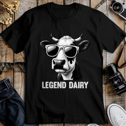 Best Farmer Life Shirt, Funny Farmer UnisexT-Shirt/Hoodie/Sweatshirt HLT00 - Legend Dairy Funny Farmer Cow Farmer Pun Graphic T-Shirt, Men, Black, 3X-Large