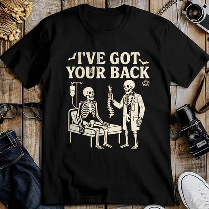 Best Doctor Shirt, Funny Doctor UnisexT-Shirt/Hoodie/Sweatshirt HLT00 - I've Got Your Back Halloween Skeleton Doctor Costume T-Shirt, Men, Dark Heather Grey, 3X-Large