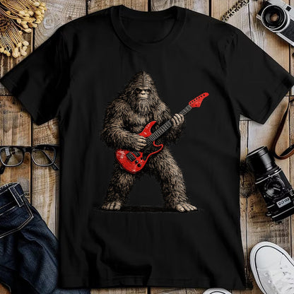 Guitar Lover Shirt, Funny Guitar UnisexT-Shirt/Hoodie/Sweatshirt HLT00 - Funny Bigfoot Playing Guitar Rock and Roll Gifts Men Women T-Shirt