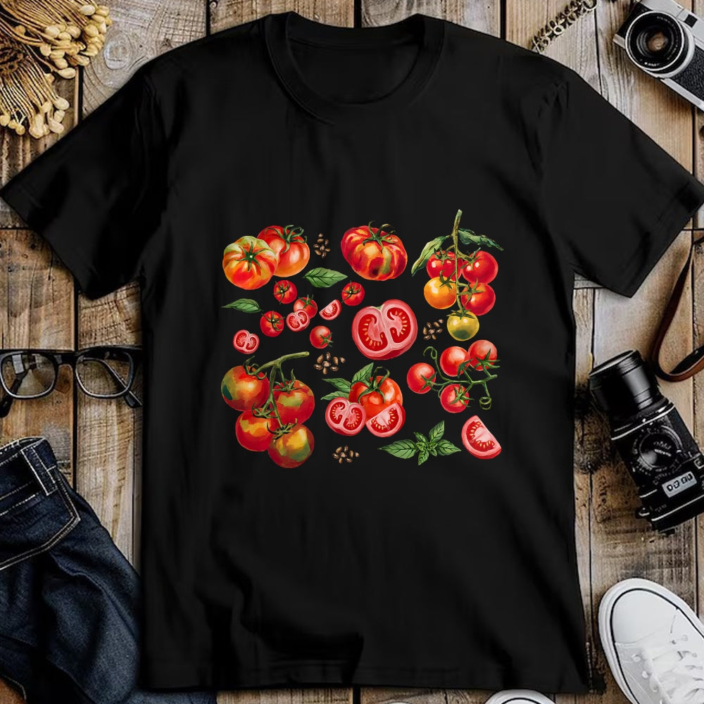 Best Farmer Life Shirt, Funny Farmer UnisexT-Shirt/Hoodie/Sweatshirt HLT00 - Tomato Season Vegetable Gardener Tomatoes Watercolor Summer T-Shirt