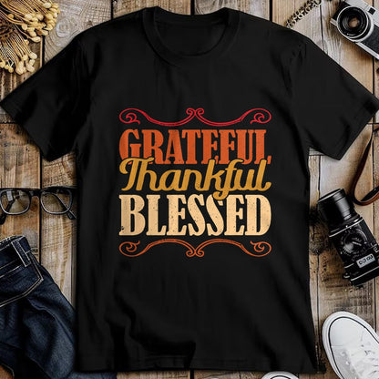 Best Thanksgiving Family Shirt , Funny Thanksgiving UnisexT-Shirt/Hoodie/Sweatshirt HLT00 - Grateful Thankful Blessed Thanksgiving T-Shirt