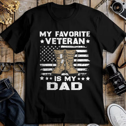 Proud Veteran Shirt, Funny Veteran UnisexT-Shirt/Hoodie/Sweatshirt HLT00 - Father Veterans Day My Favorite Veteran Is My Dad for Kids T-Shirt