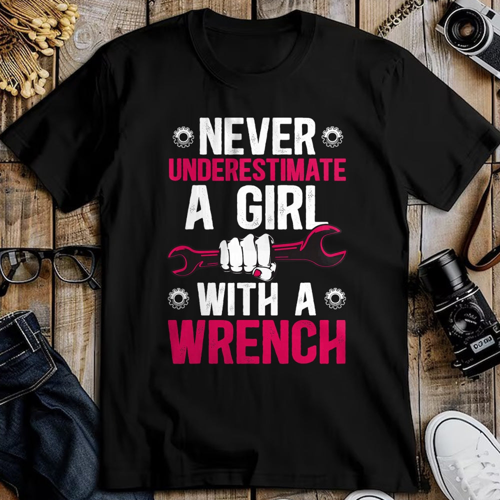 Best Mechanic Life Shirt, Funny Mechanic UnisexT-Shirt/Hoodie/Sweatshirt HLT00 - Girl with A Wrench Female Mechanic Women Mechanics Girl T-Shirt