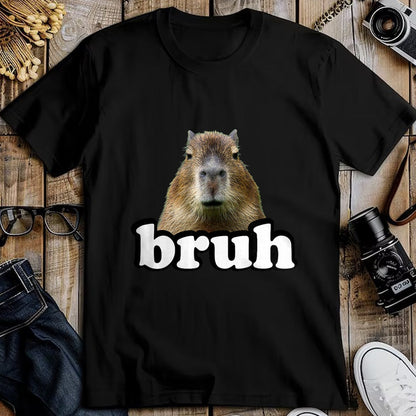 Cute Capybara Shirt, Funny Capybara Unisex T-Shirt/Hoodie/Sweatshirt HLT00 - Mens Womens Kids Meme Lover Bruh Capybara T-Shirt