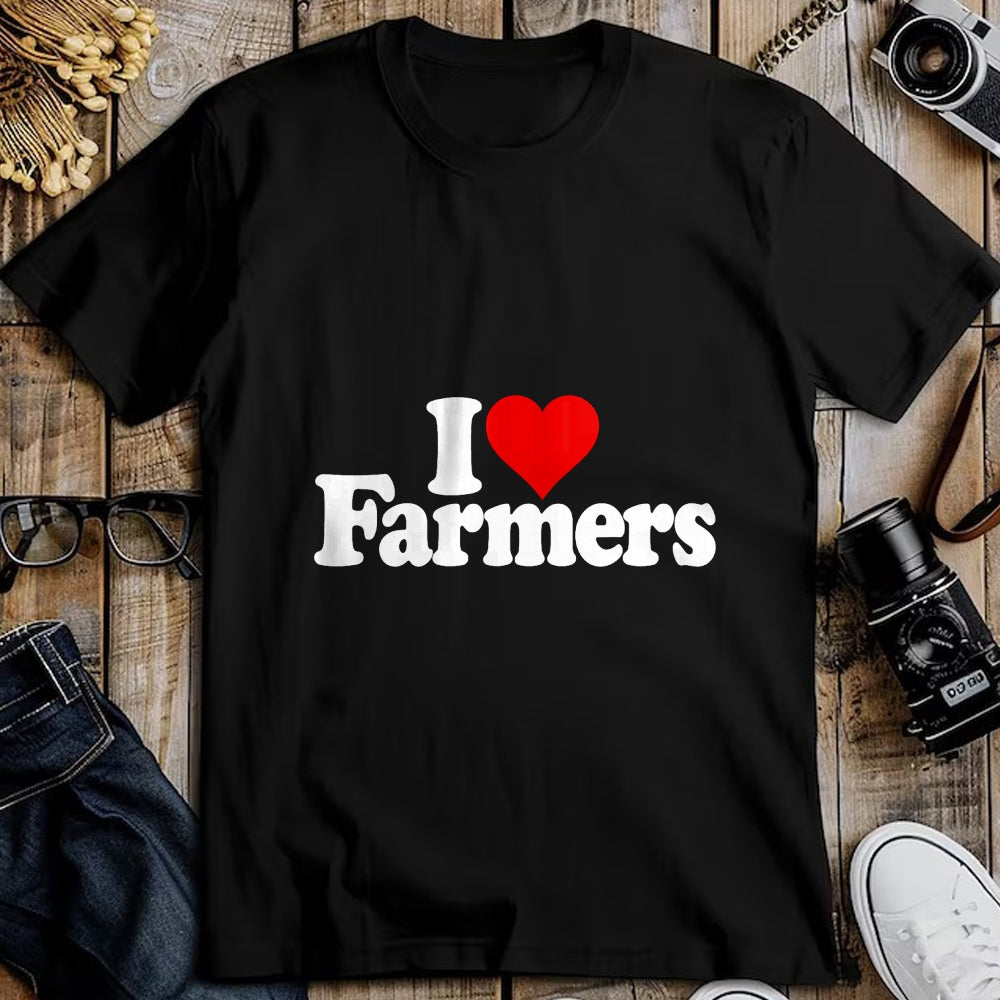 Best Farmer Life Shirt, Funny Farmer UnisexT-Shirt/Hoodie/Sweatshirt HLT00 - I LOVE HEART FARMERS T-Shirt