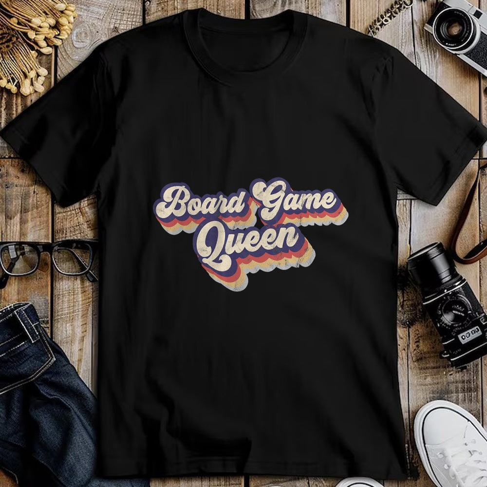 Gift for Mom Shirt, Funny Mom Unisex T-Shirt/Hoodie/Sweatshirt HLT00 - Board Game Queen Lucky Game Night Mom Tabletop Boardgamers T-Shirt