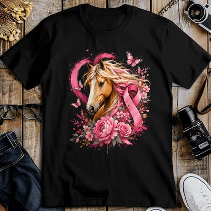 Best Horse Lover Shirt , Funny Horse UnisexT-Shirt/Hoodie/Sweatshirt HLT00 - Breast Cancer Awareness Horse Pink Ribbon Butterfly Survivor T-Shirt