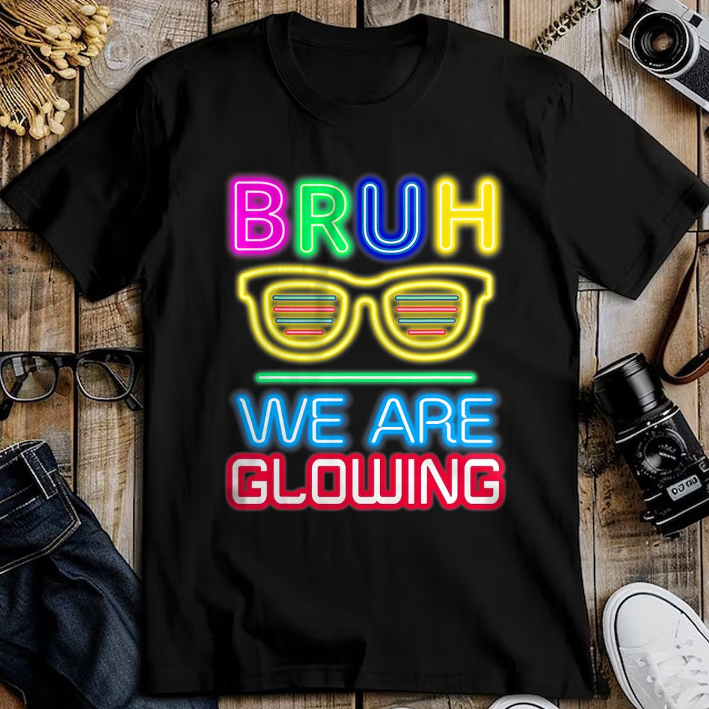 Best Thanksgiving Family Shirt , Funny Thanksgiving UnisexT-Shirt/Hoodie/Sweatshirt HLT00 - Bruh We are Glowing in My Glowing Era Group Team Tie Dye T-Shirt