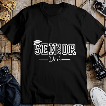 Gift for Dad Shirt, Funny Dad Unisex T-Shirt/Hoodie/Sweatshirt HLT00 – Cute Heart Graduate Proud Dad Senior of 2025 Class T-Shirt