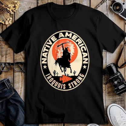Native American T-Shirts, Vintage Native American Unisex T-Shirt/Hoodie/Sweatshirt HLT00 - Iroquois Tribe Native American Indian Strong Warrior Retro L