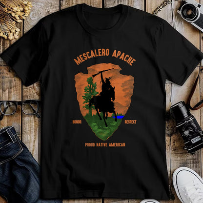 Native American T-Shirts, Vintage Native American Unisex T-Shirt/Hoodie/Sweatshirt HLT00 - MESCALERO APACHE Tribe Native American Indian Retro Arrow