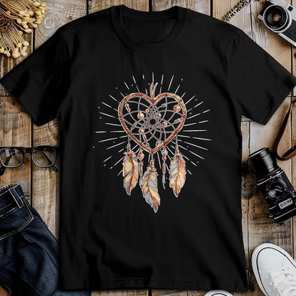 Native American T-Shirts, Vintage Native American Unisex T-Shirt/Hoodie/Sweatshirt HLT00 - Boho Native American Gift Heart Dreamcatcher