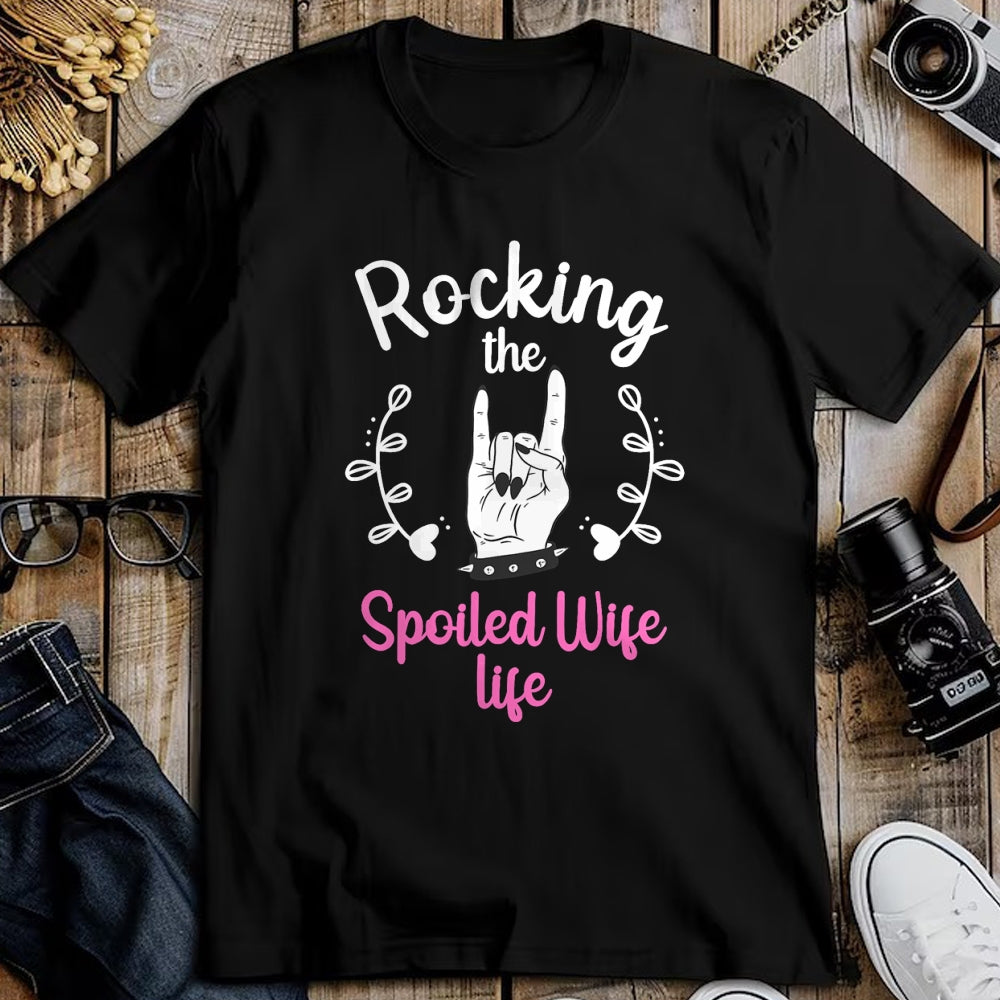 Best Wife Shirt, Wife and Husband Unisex T-Shirt/Hoodie/Sweatshirt HLT00 - Gift for wife T shirt, spoiled wife   Funny Spoiled Wife Art For Women Husband Spoiled Wife Life T-S