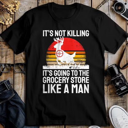 Funny Hunting Shirt, Gift For Hunting Lover Unisex T-Shirt/Hoodie/Sweatshirt HLT00 - Funny Hunter Saying Wild Animal Deer Hunting I Supermarket T-Shirt