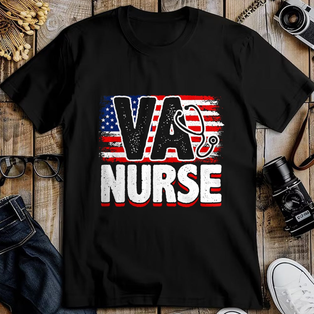 Funny Nurse Shirt, Nurse Unisex T-Shirt/Hoodie/Sweatshirt HLT00 - VA Nurse, Veteran & Patriot Nursing, US Military Nurse T-Shirt
