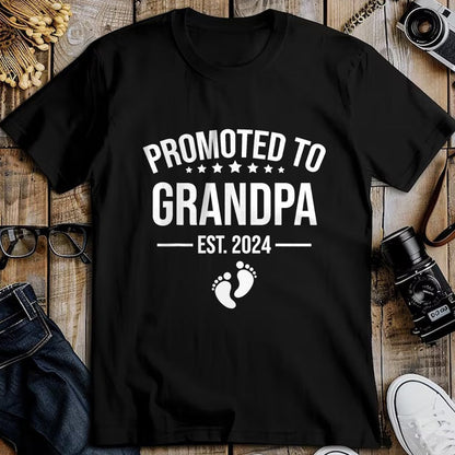 Best Grandpa Shirt, Proud Grandpa Unisex T-Shirt/Hoodie/Sweatshirt HLT00 - 1st Time Grandpa EST 2024 New First Grandpa 2024 T-Shirt