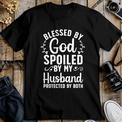 Best Wife Shirt, Wife and Husband Unisex T-Shirt/Hoodie/Sweatshirt HLT00 - Gift for wife T shirt, spoiled wife   Funny Spoiled Wife Art For Women Girls Husband Spoiled Wife Pr (11)
