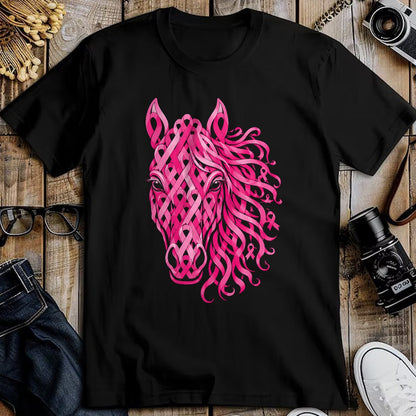 Best Horse Lover Shirt , Funny Horse UnisexT-Shirt/Hoodie/Sweatshirt HLT00 - Pink Ribbon Horse Breast Cancer Awareness T-Shirt