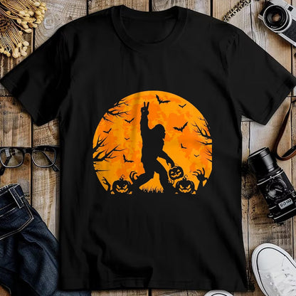 Best Thanksgiving Family Shirt , Funny Thanksgiving UnisexT-Shirt/Hoodie/Sweatshirt HLT00 - Spooky Halloween Bigfoot Pumpkin Funny Halloween Sasquatch T-Shirt, Men, Black, XX-Large