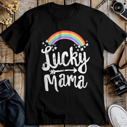 Gift for Mom Shirt, Funny Mom Unisex T-Shirt/Hoodie/Sweatshirt HLT00 - Lucky Mama Family St Patricks Day T-Shirt Mom Mothers Day T-Shirt