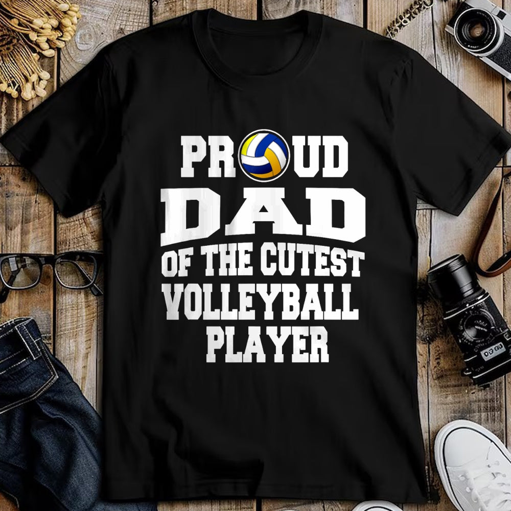Gift for Dad Shirt, Funny Dad Unisex T-Shirt/Hoodie/Sweatshirt HLT00 – FAMILY 365 Father_s Day Proud Dad of A Volleyball Player T-Shirt