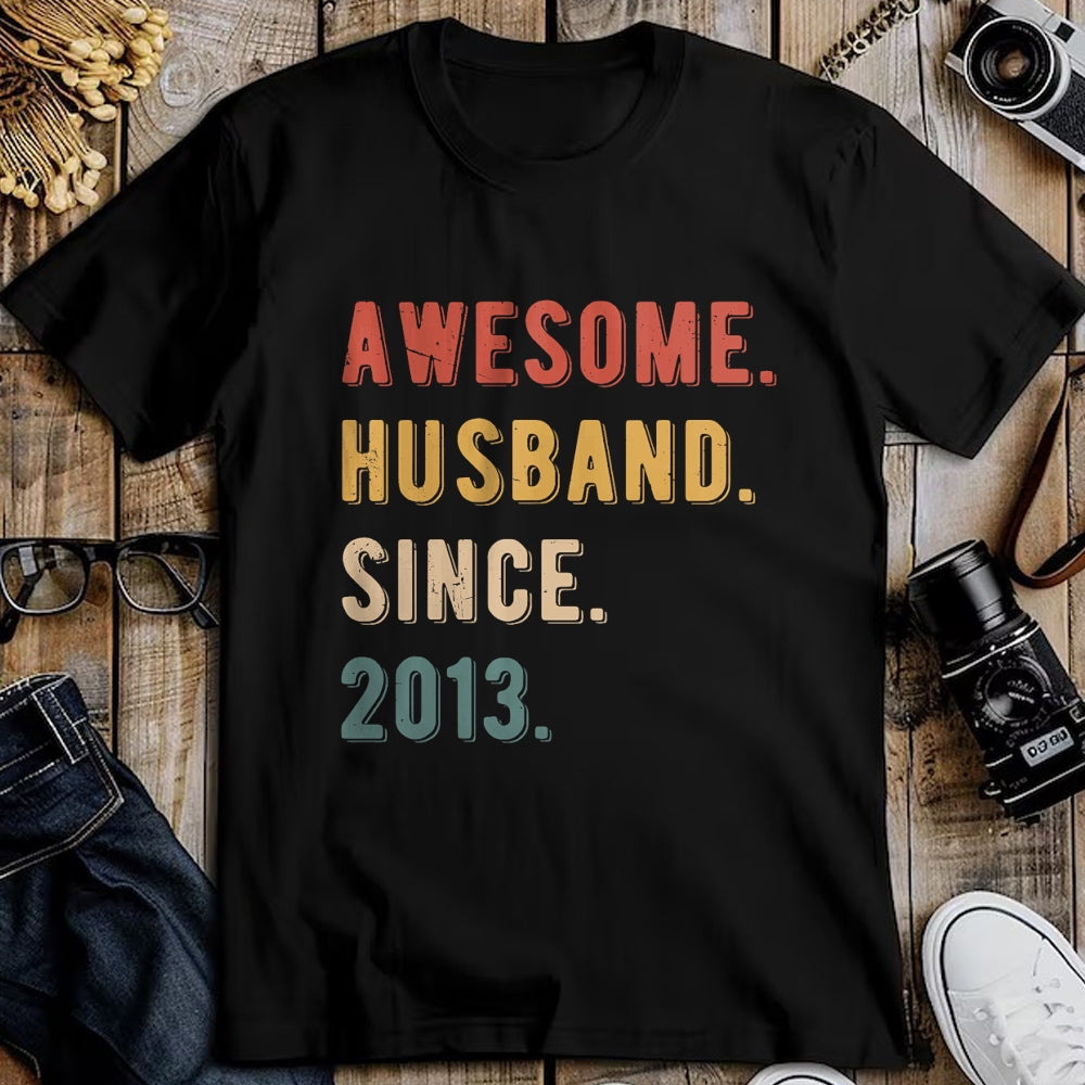Best Wife Shirt, Wife and Husband Unisex T-Shirt/Hoodie/Sweatshirt HLT00 - 11th Wedding Anniversary Epic Awesome Husband Since 2013 T-Shirt (2)
